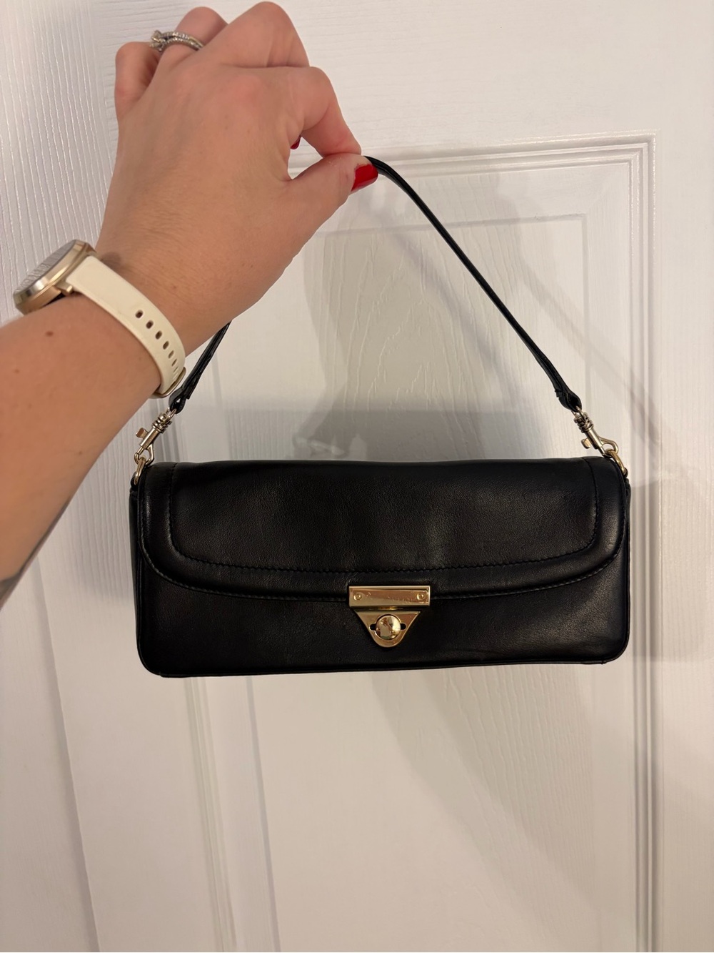 Y2K Giani Bernini cute leather small purse with gold hardware